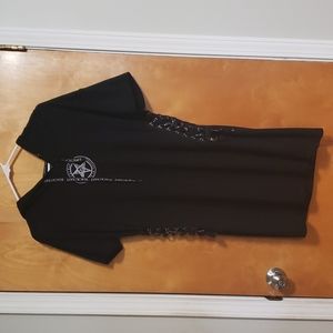 Blackcraft cult ladies short-sleeved hooded dress